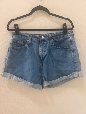 Wild Fable Rolled Hem Mid-Blue Jean Shorts